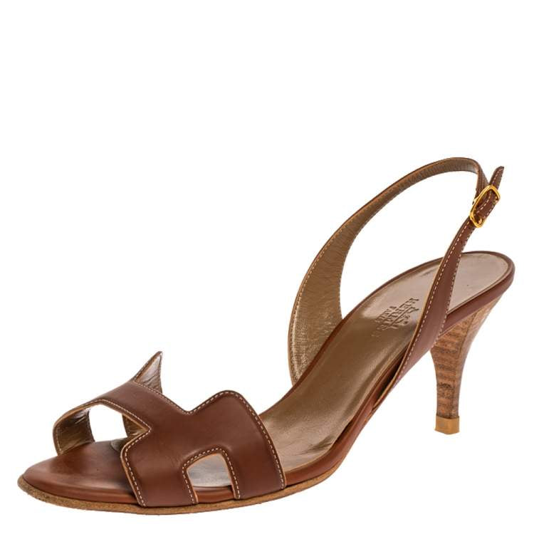 Hermes Night Slingback Heels