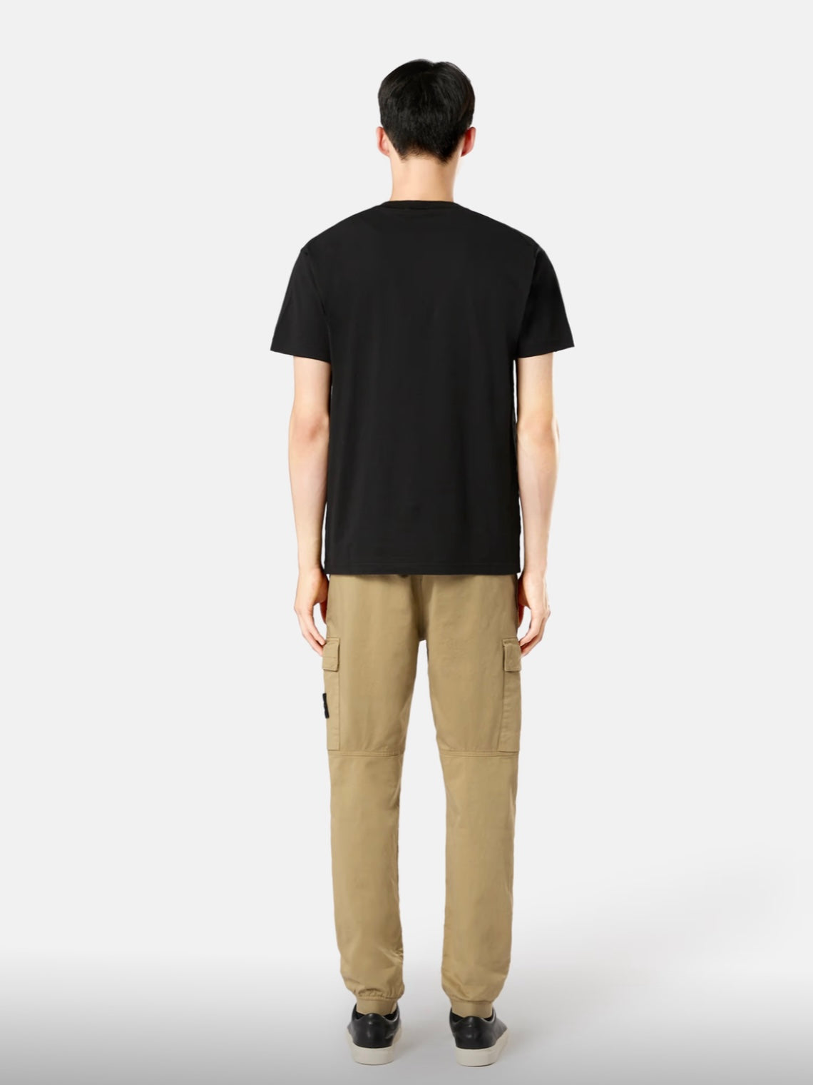 STONE ISLAND - 2100237 ORGANIC COTTON JERSEY 'FISSATO' EFFECT