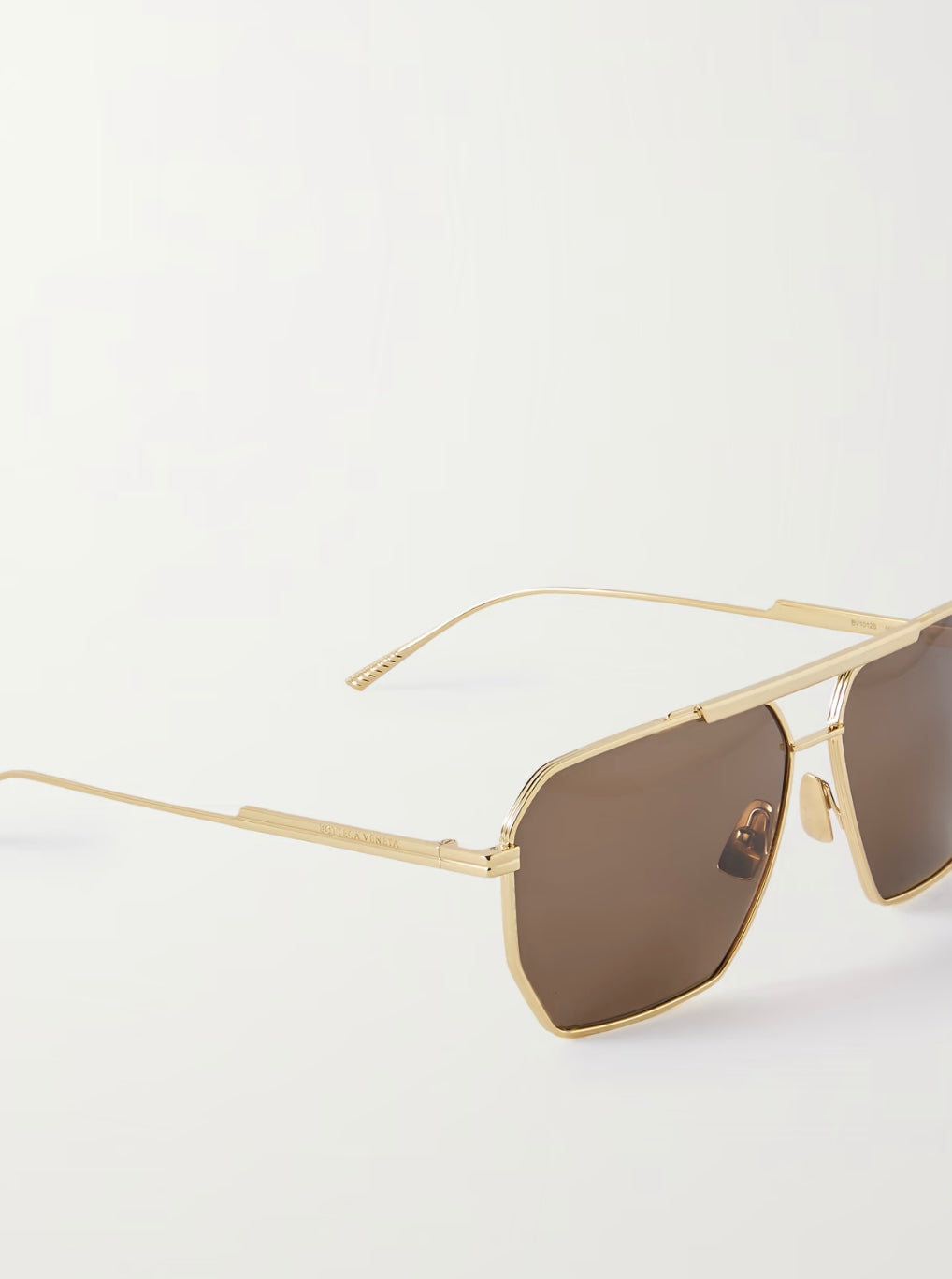 BOTTEGA VENETA EYEWEAR
Aviator-Style Gold-Tone Sunglasses