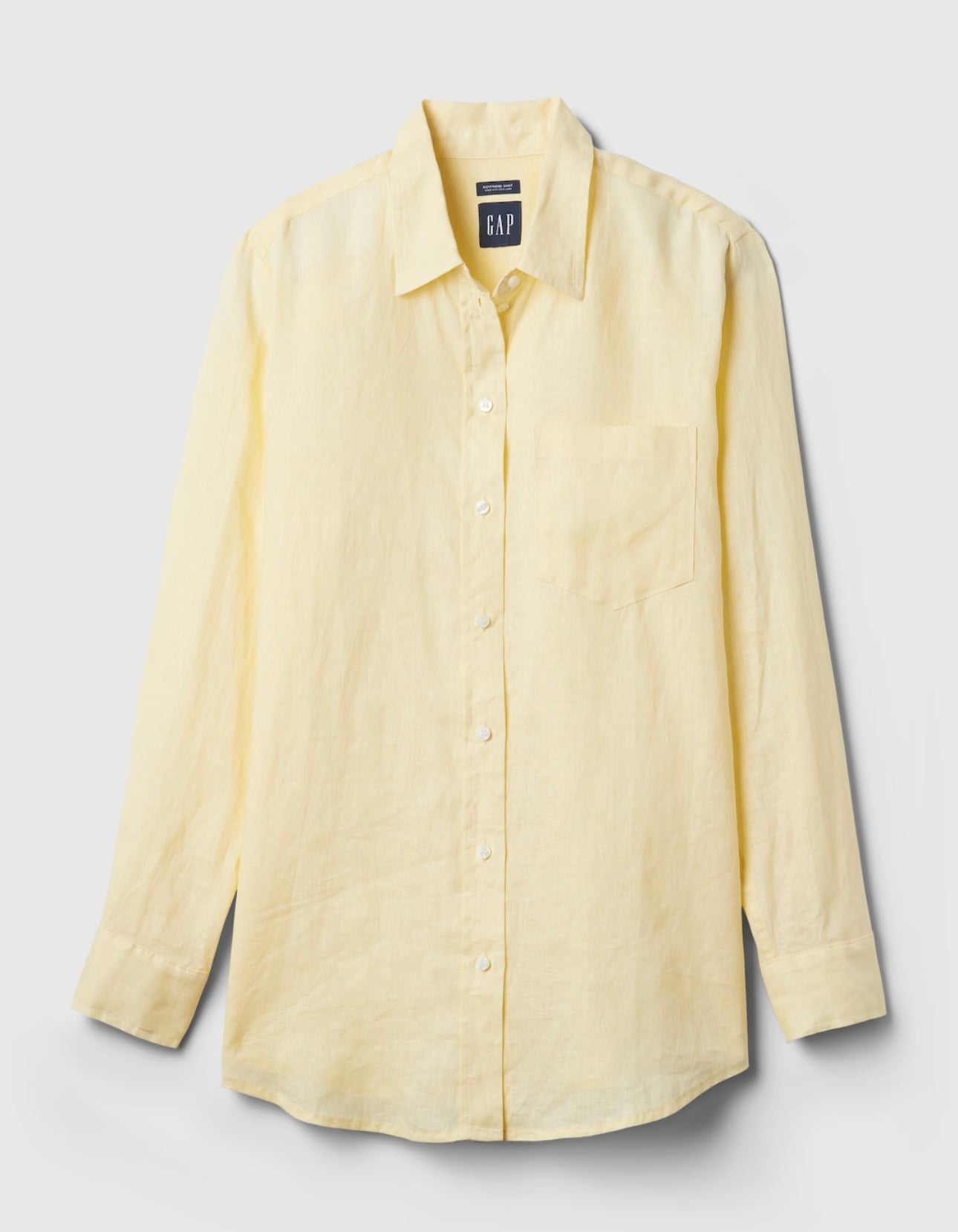 GAP - 100% Linen Boyfriend Shirt