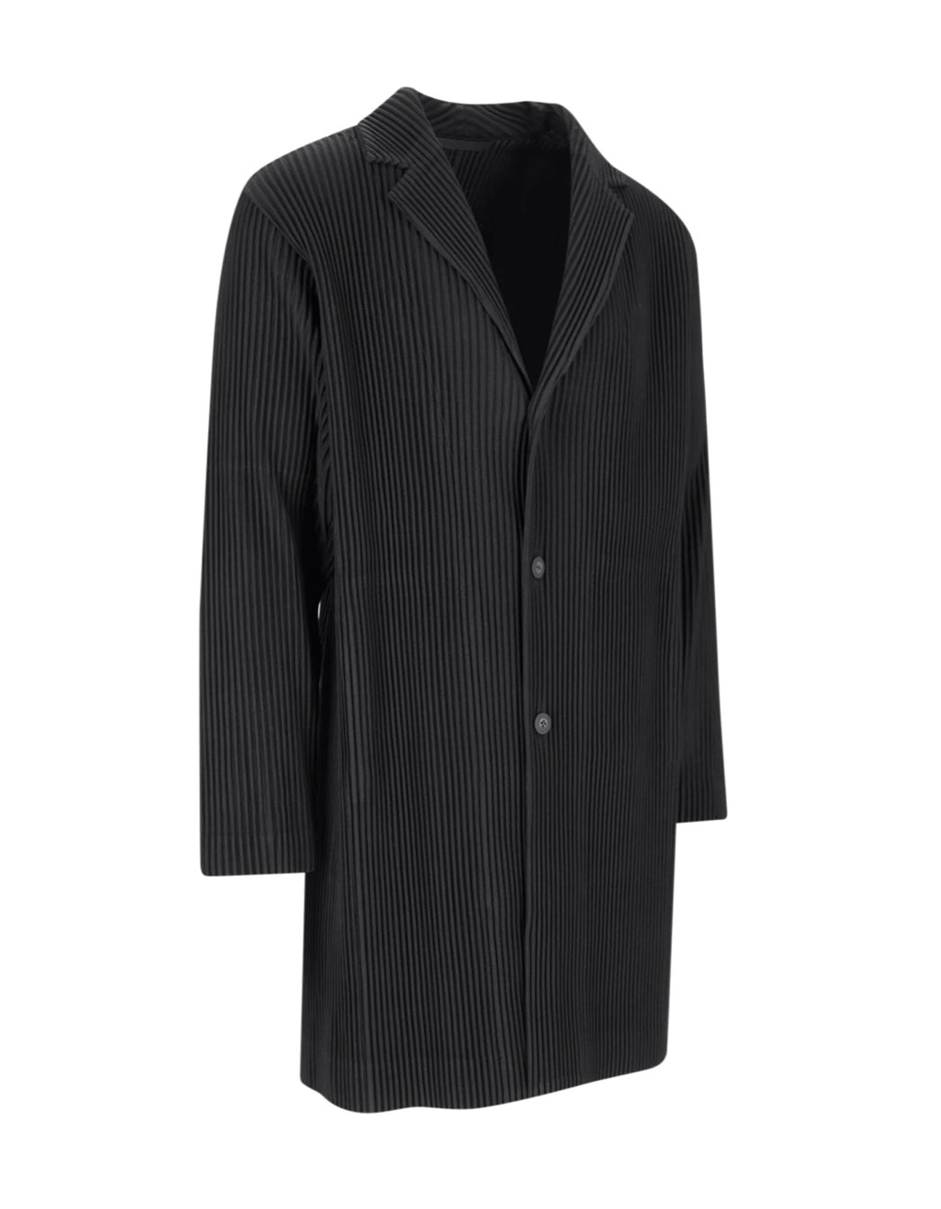 Homme Plissé Issey Miyake - 
Homme Plissé Issey Miyake Single-Breasted Above-Knee Length Coat