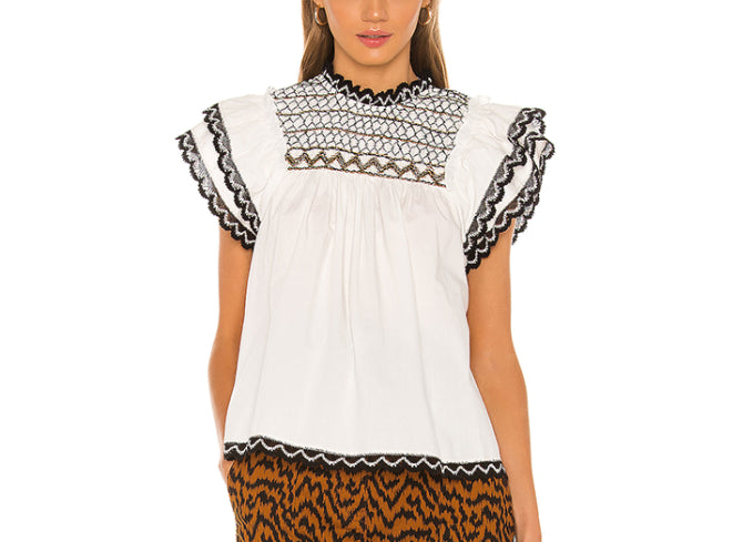 Ulla Johnson Mock Neck Blouse