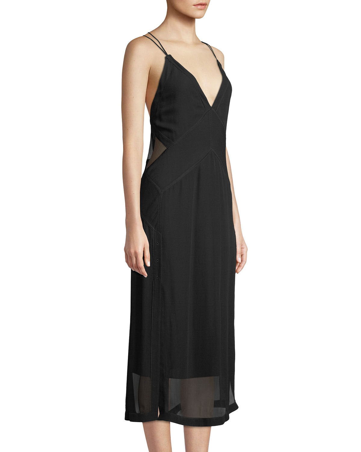 Rag & Bone Anais Dress with Sheer Panel