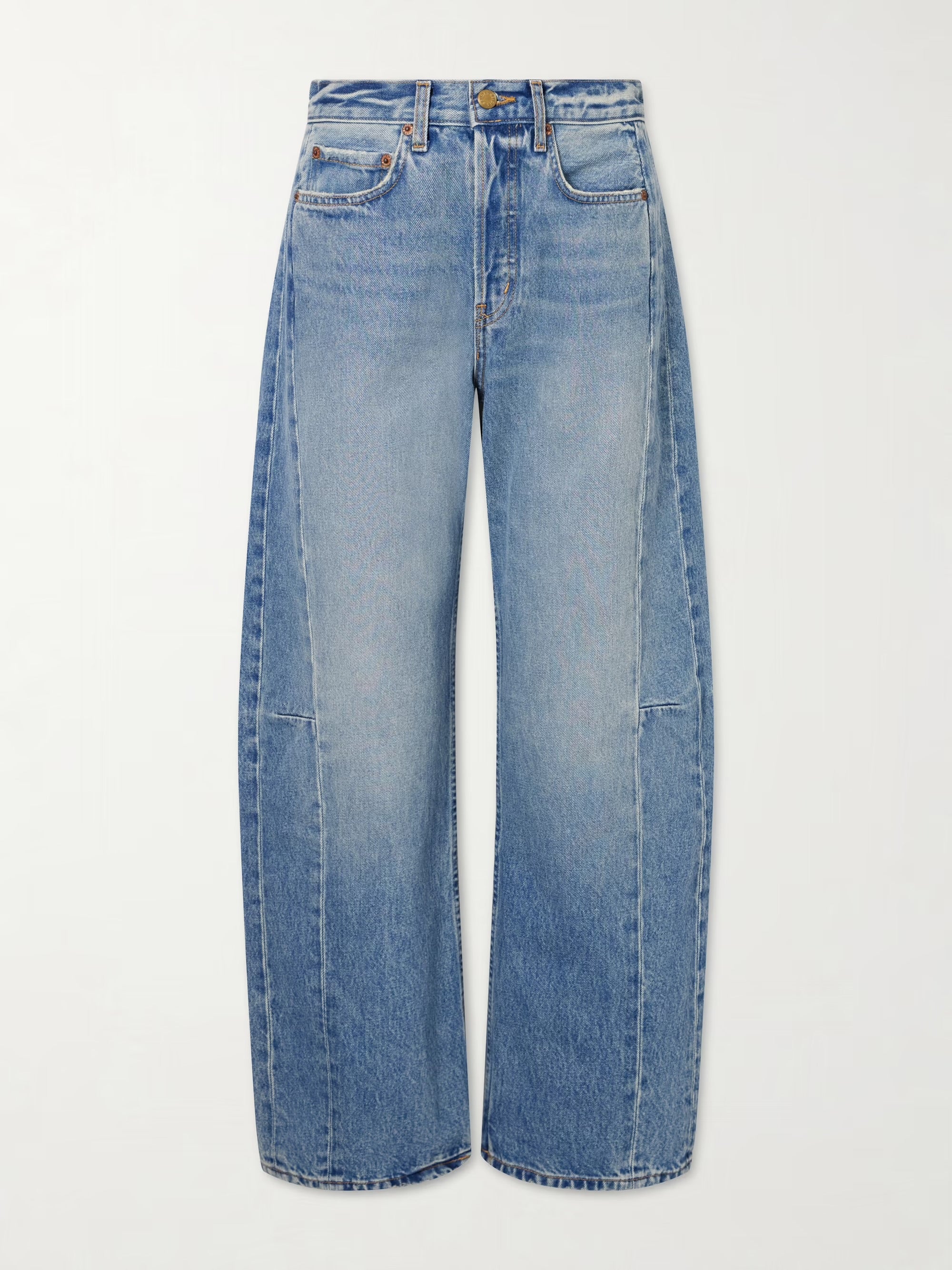B SIDES blue barrell jeans