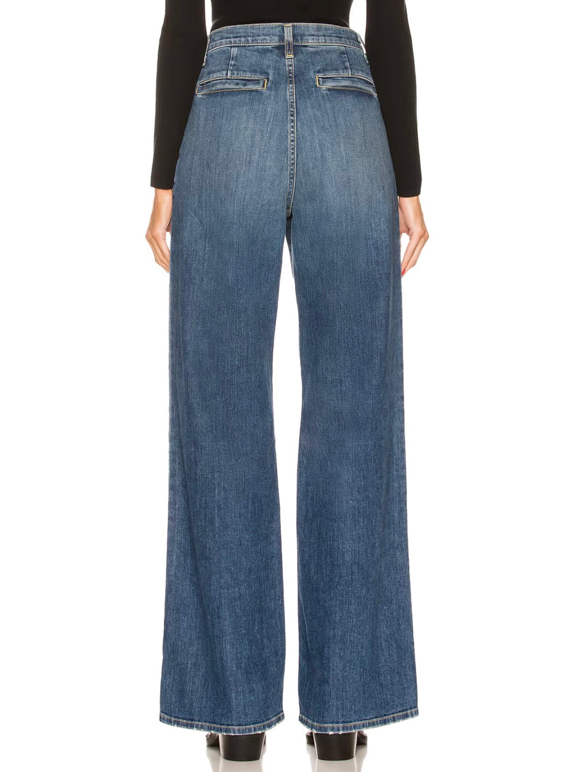 NILI LOTAN Flora Wide Leg Jeans