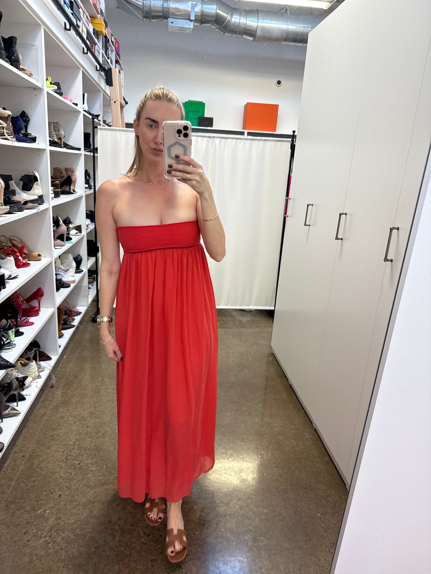 Shan - Coral Maxi Dress