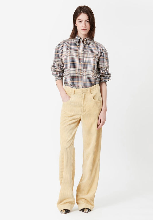 ISABEL MARANT - MILORSY CORDUROY VELVET FLARE PANTS