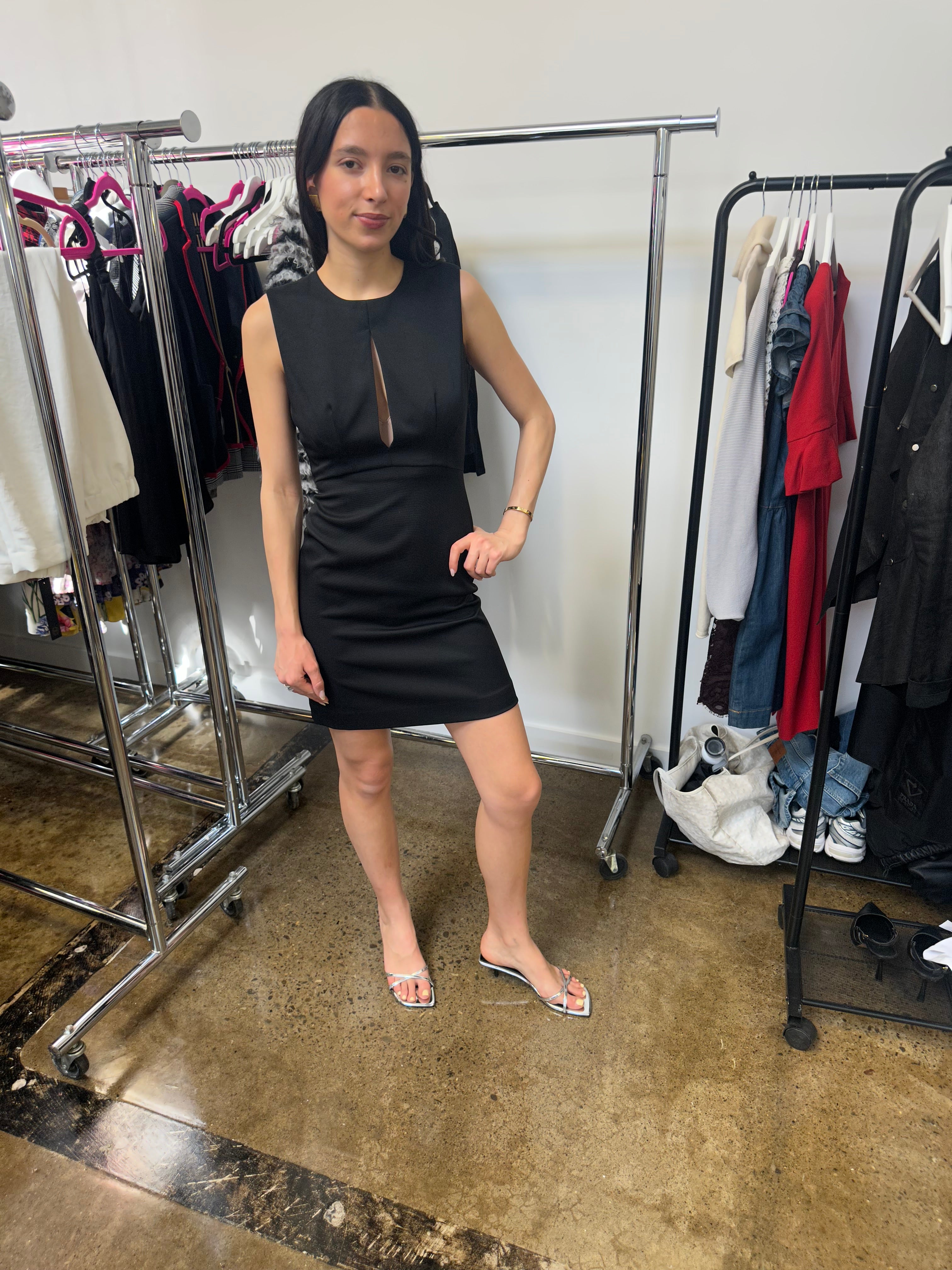 L’AGENCE - BLACK SLEEVELESS dress