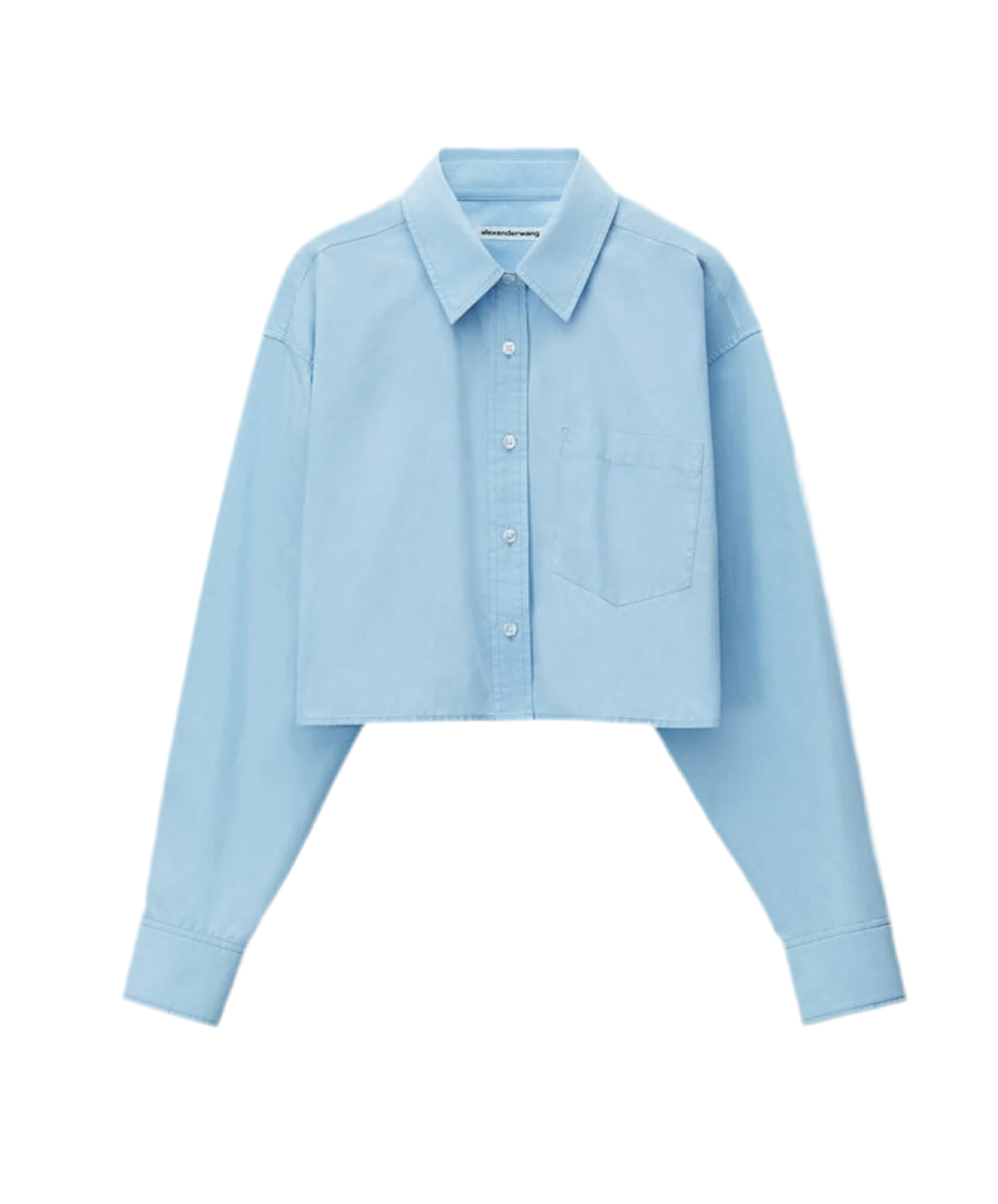 T BY ALEXANDER WANG
BUTTON CROP SHIRT