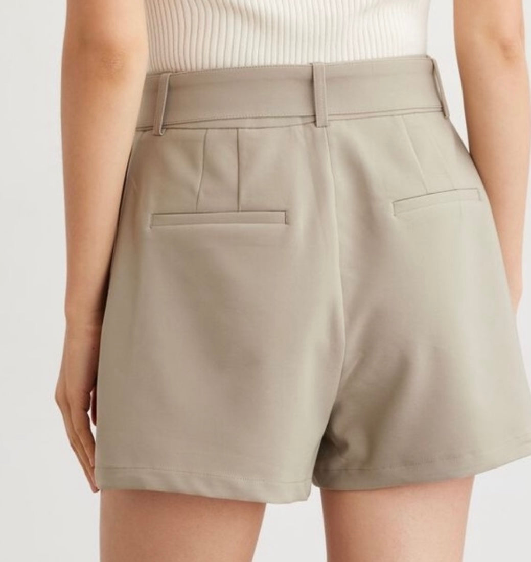 DYNAMITE belted shorts