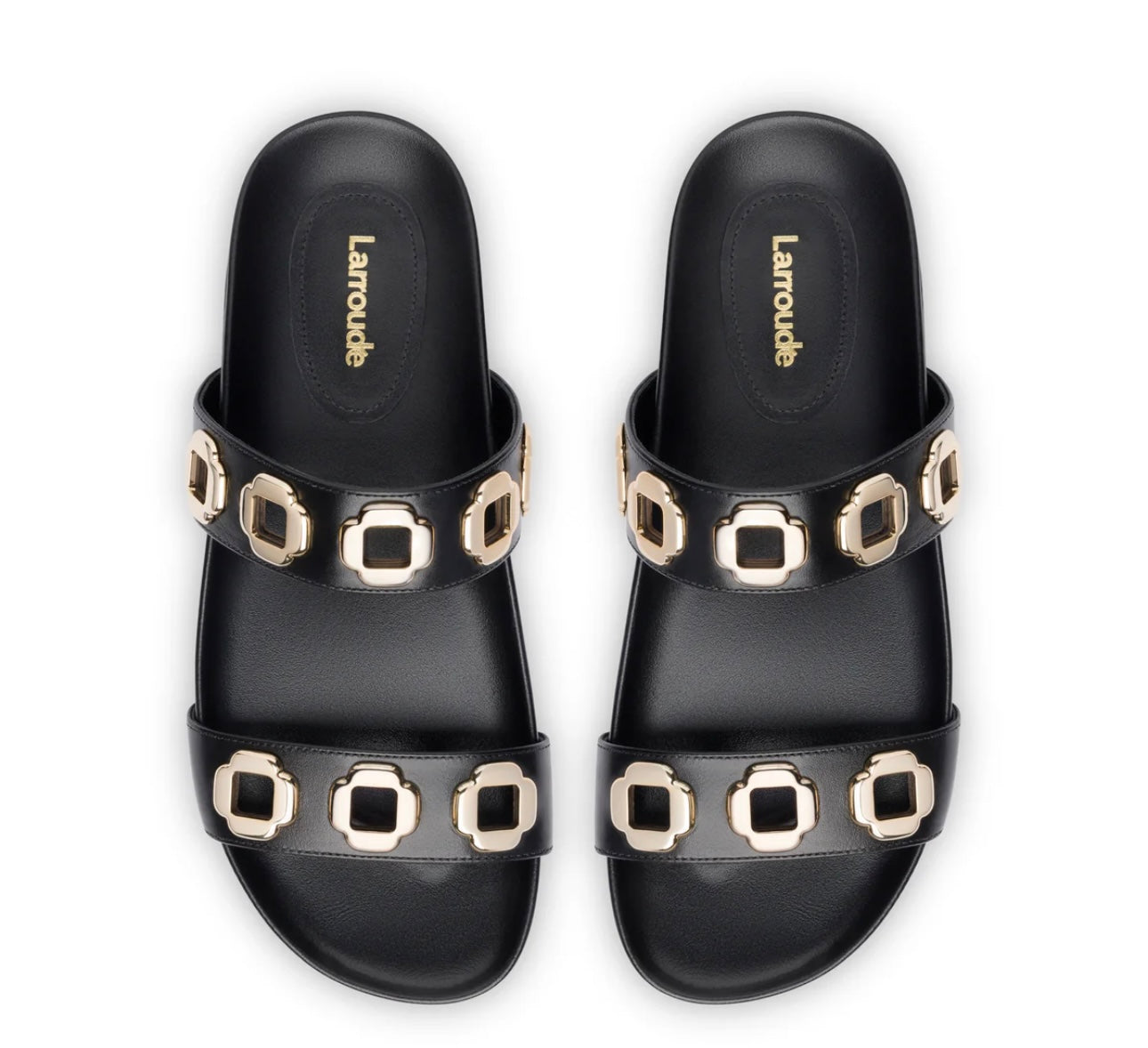 LARROUDÉ
Milan Slide In Black Leather