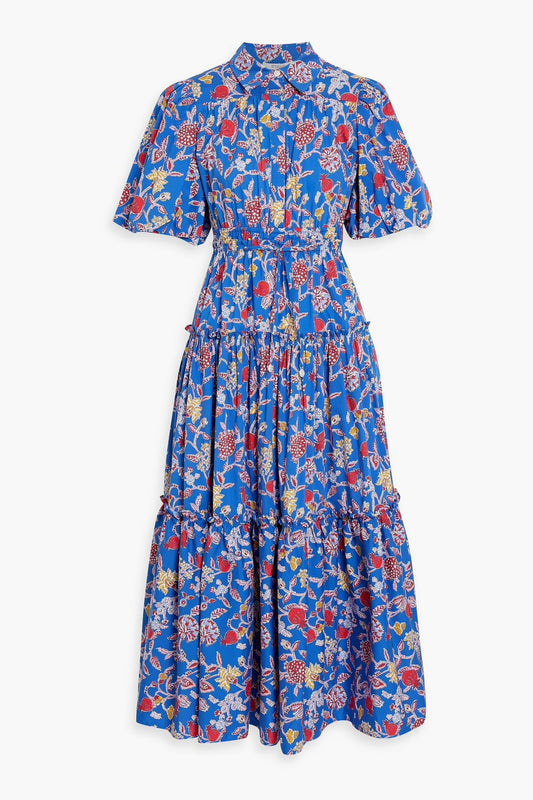 DEREK LAM 10 CROSBY floral print maxi dress