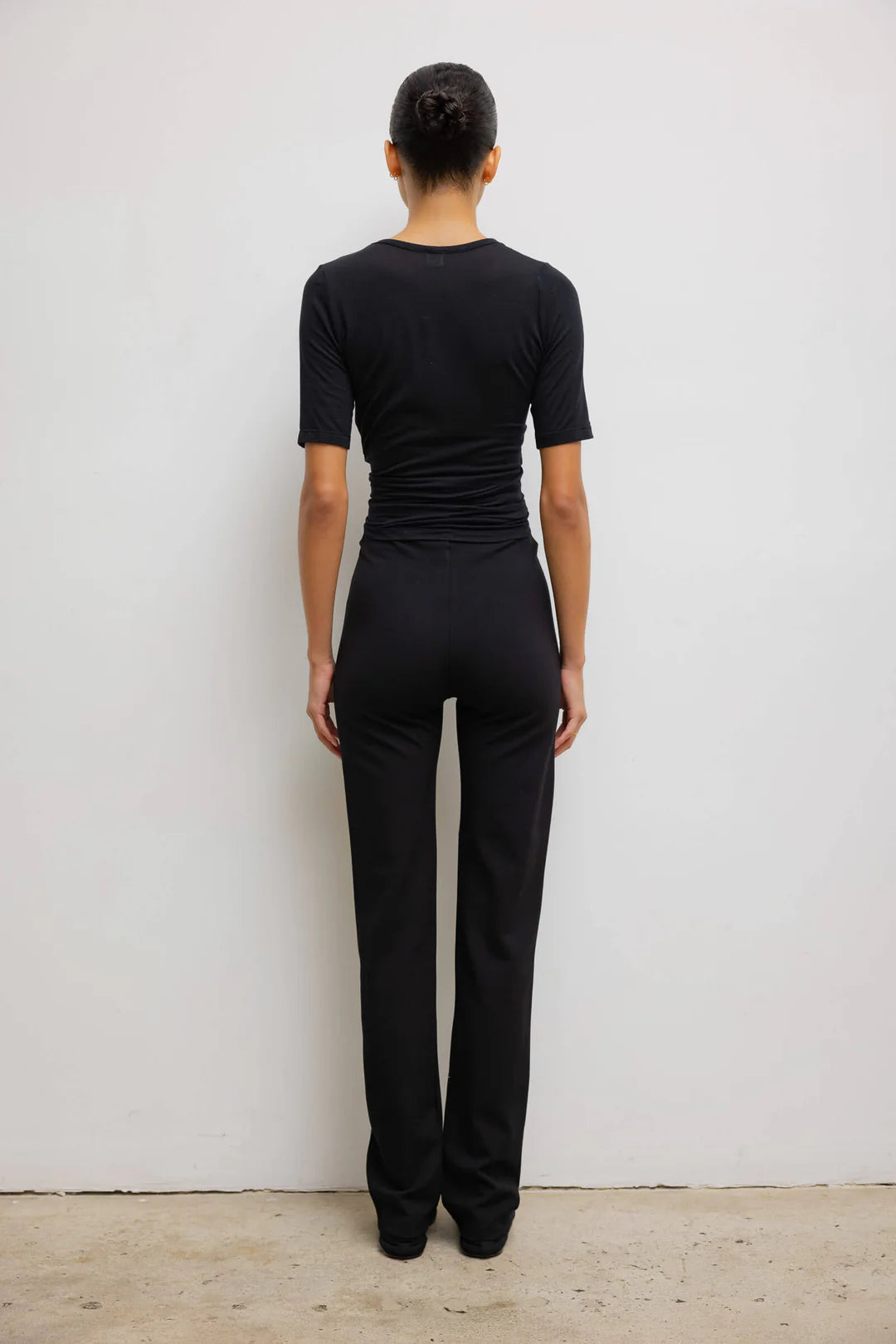 LESET Rio high waist straight pant II in black