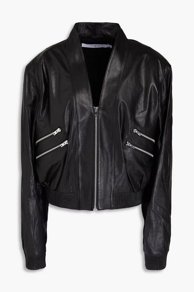 IRO Leather Bomber Jacket