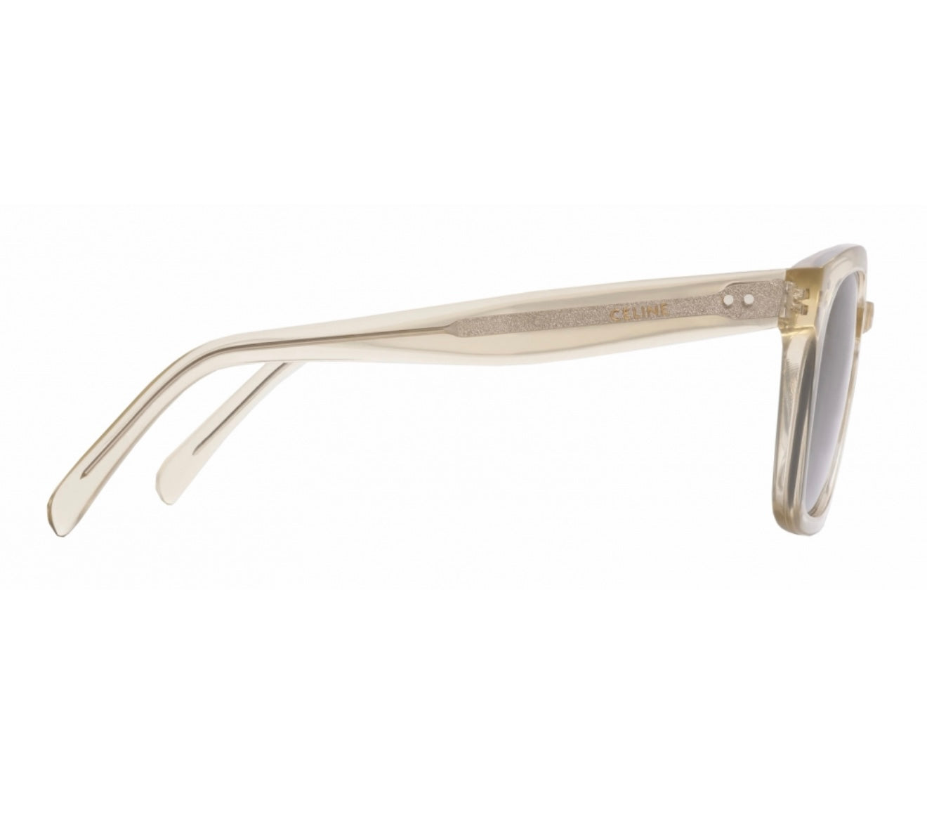 Céline - Black Frame 22 Sunglasses in Acetate - Transparent Champagne - Sunglasses