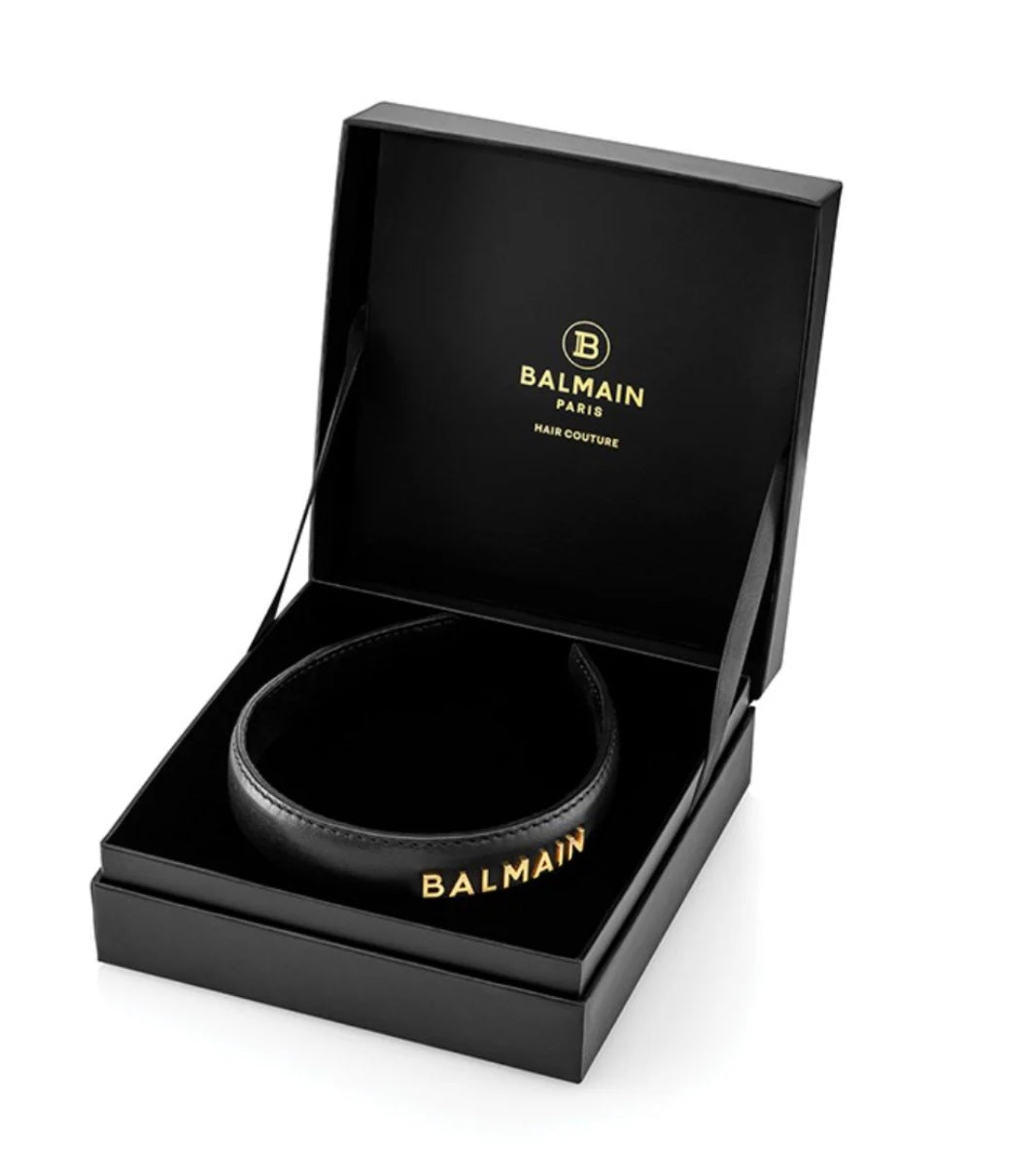 BALMAIN - 
Limited Edition Leather Headband