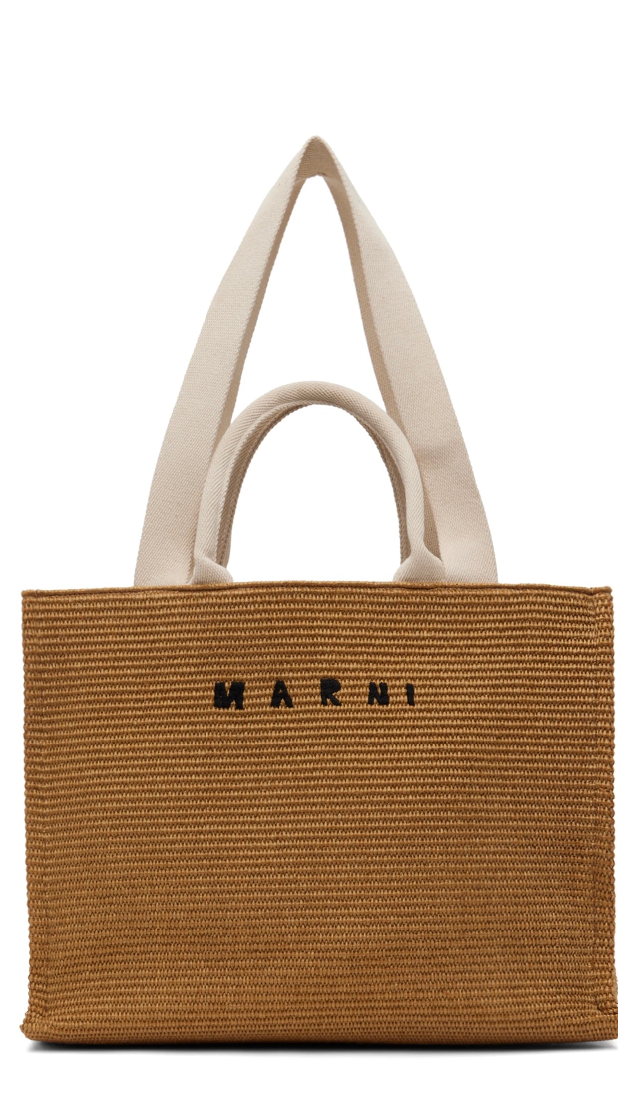 MARNI- Brown East West Tote Bag