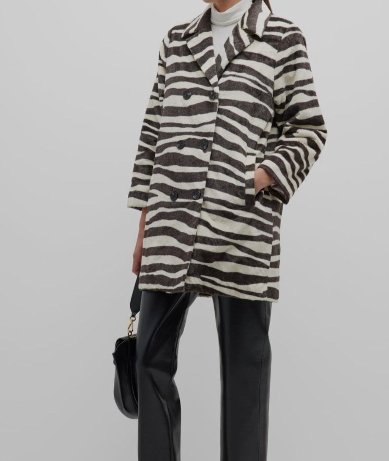 THE GREAT Zebra coat
