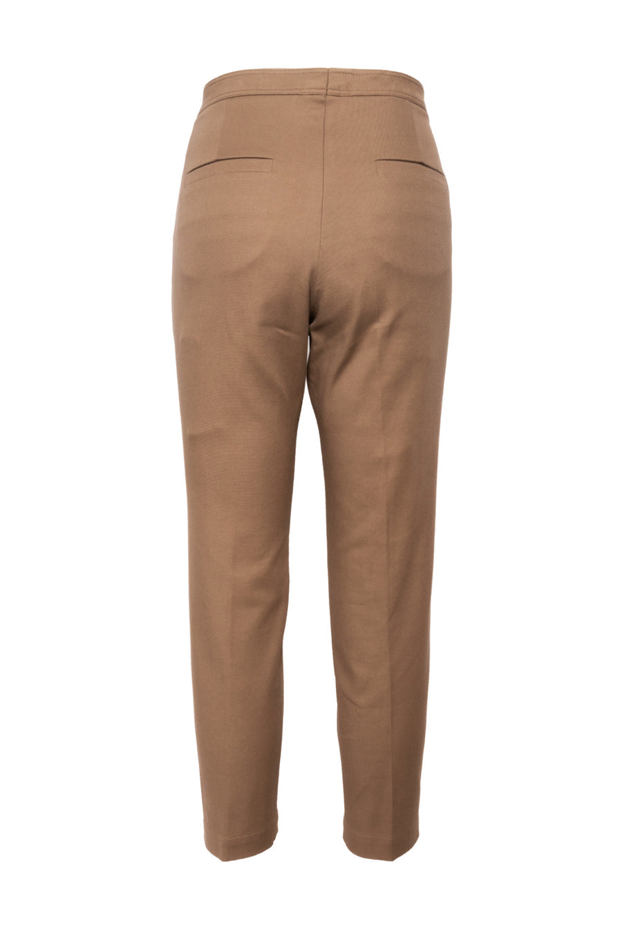 Brunello Cucinelli Brown Pleated Trousers with Belt with Monili Detail