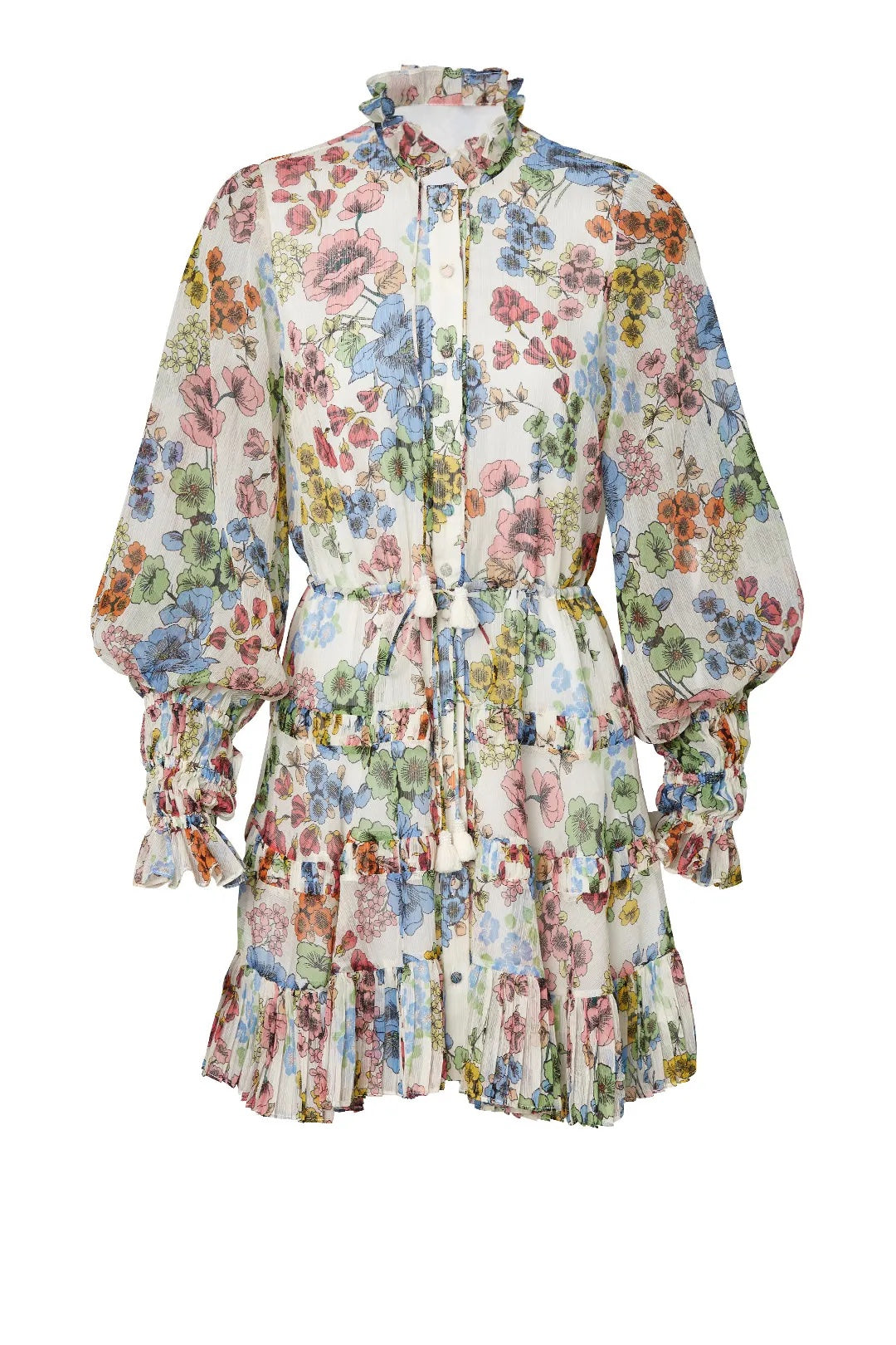 Alexis Floral Ruffle Mini Dress