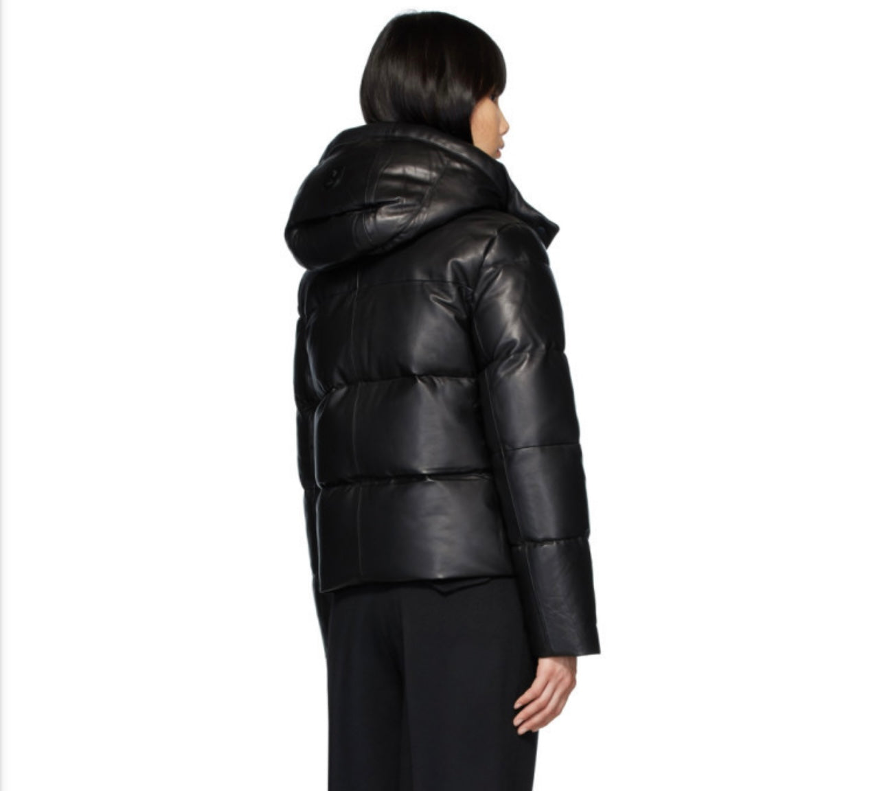 Mackage - Black Down and Leather Short Jacket