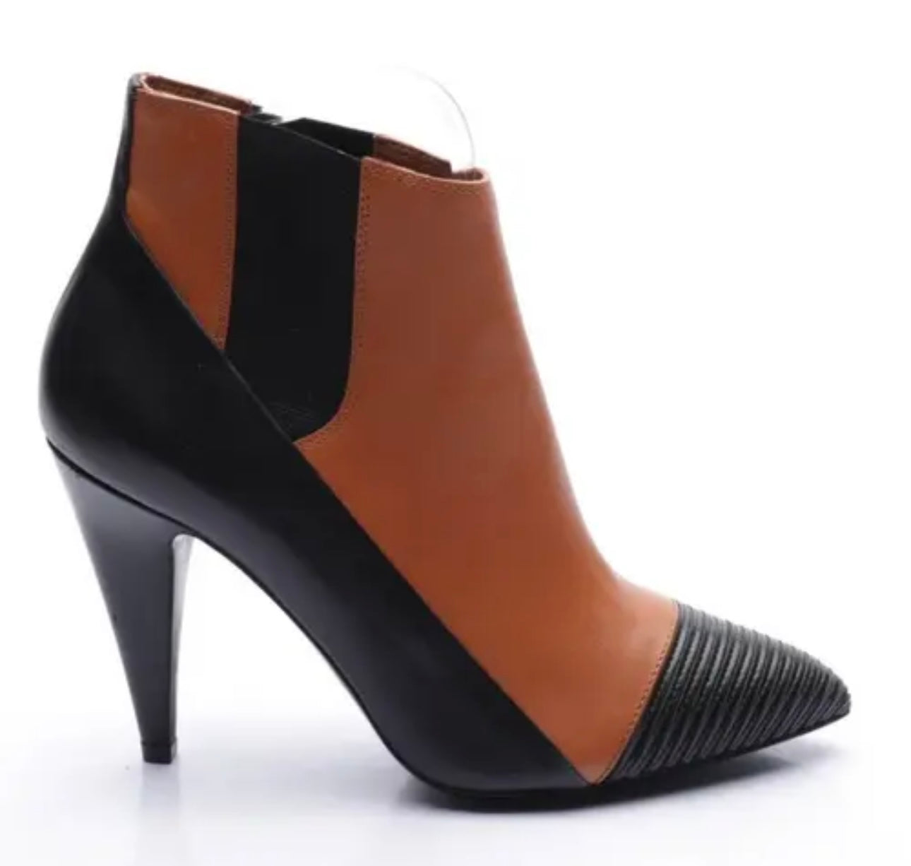 Balenciaga - Two-Tone Leather Booties