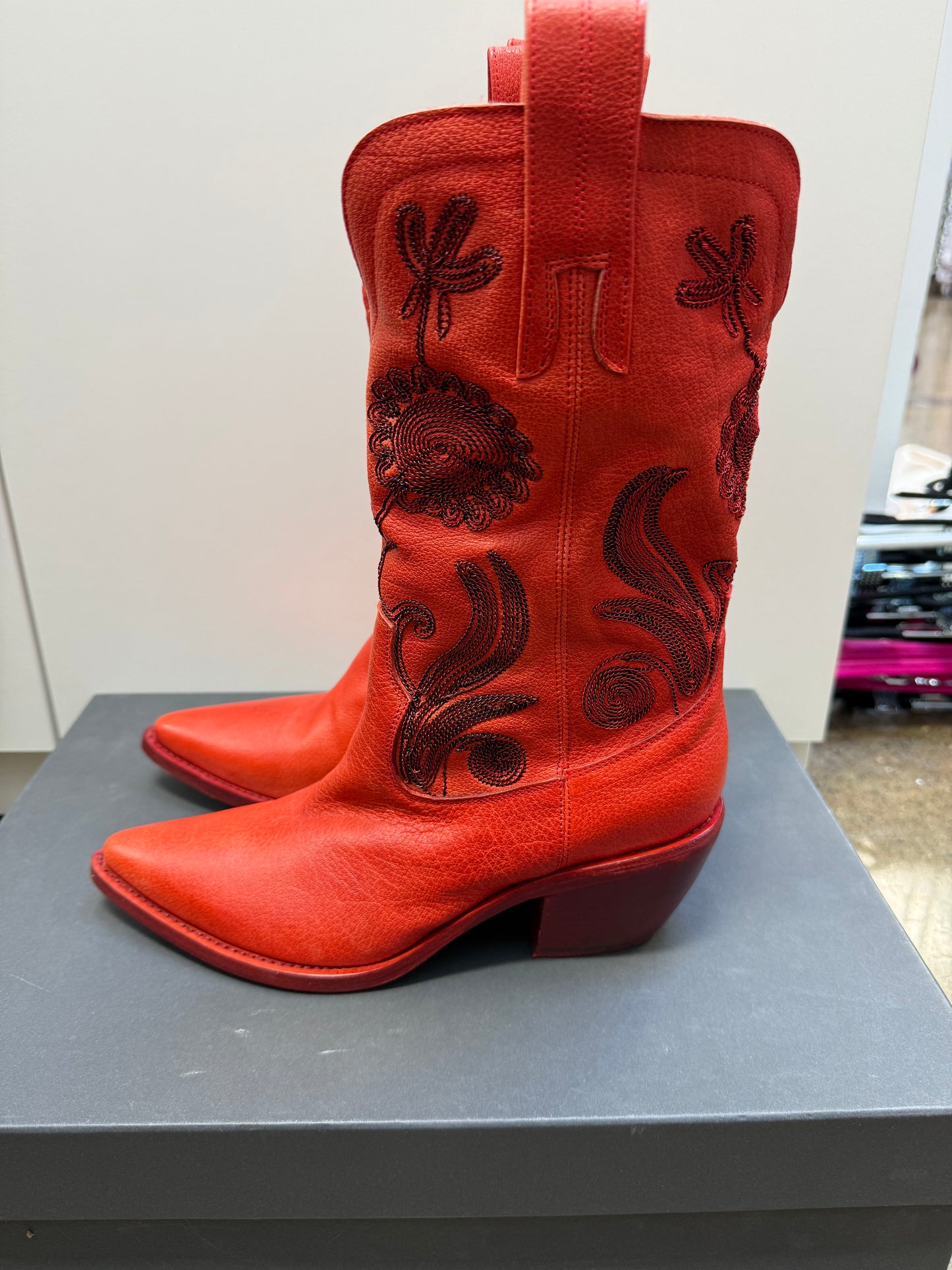 FAUZIAN JEUNESSE - Red Western Boot