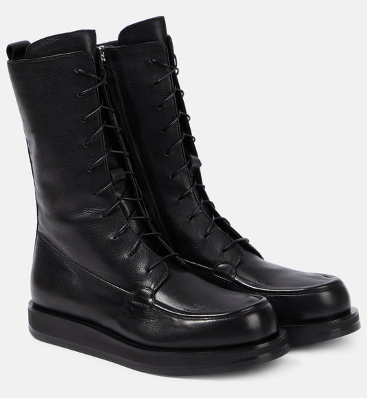 THE ROW
Patty leather combat boots