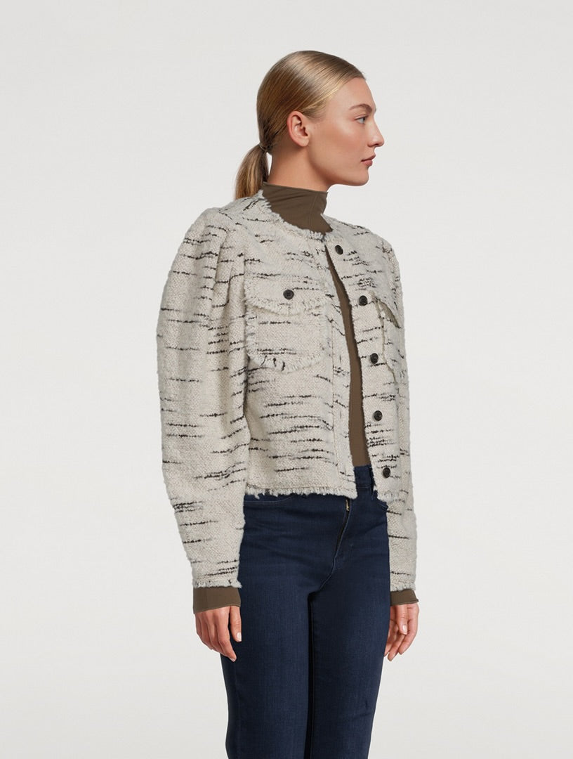 ISABEL MARANT ETOILE NEVES TWEED JACKET