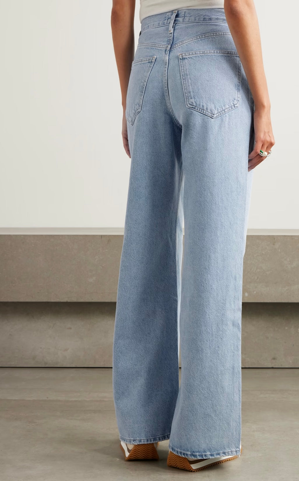 AGOLDE
Dame high-rise wide-leg jeans