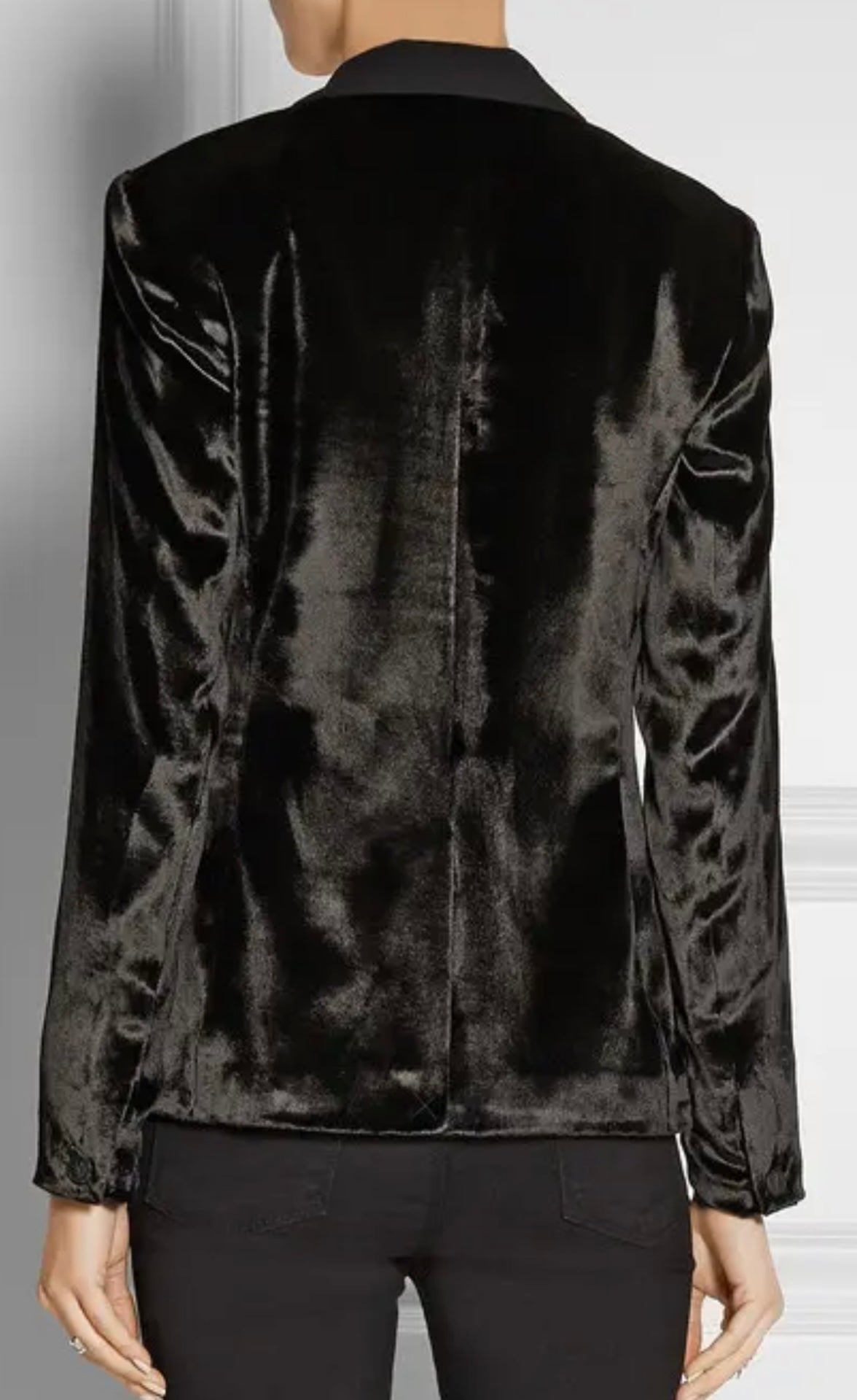 Rag Bone March Crepe Trimmed Velvet Blazer