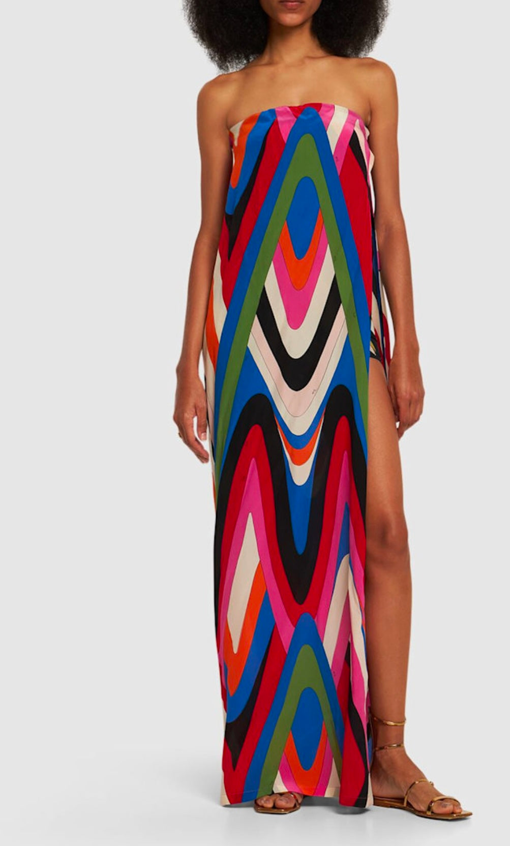 Pucci
Silk Moiré printed long dress