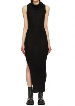 Rick Owens Wool Maxi Bodycon Dress