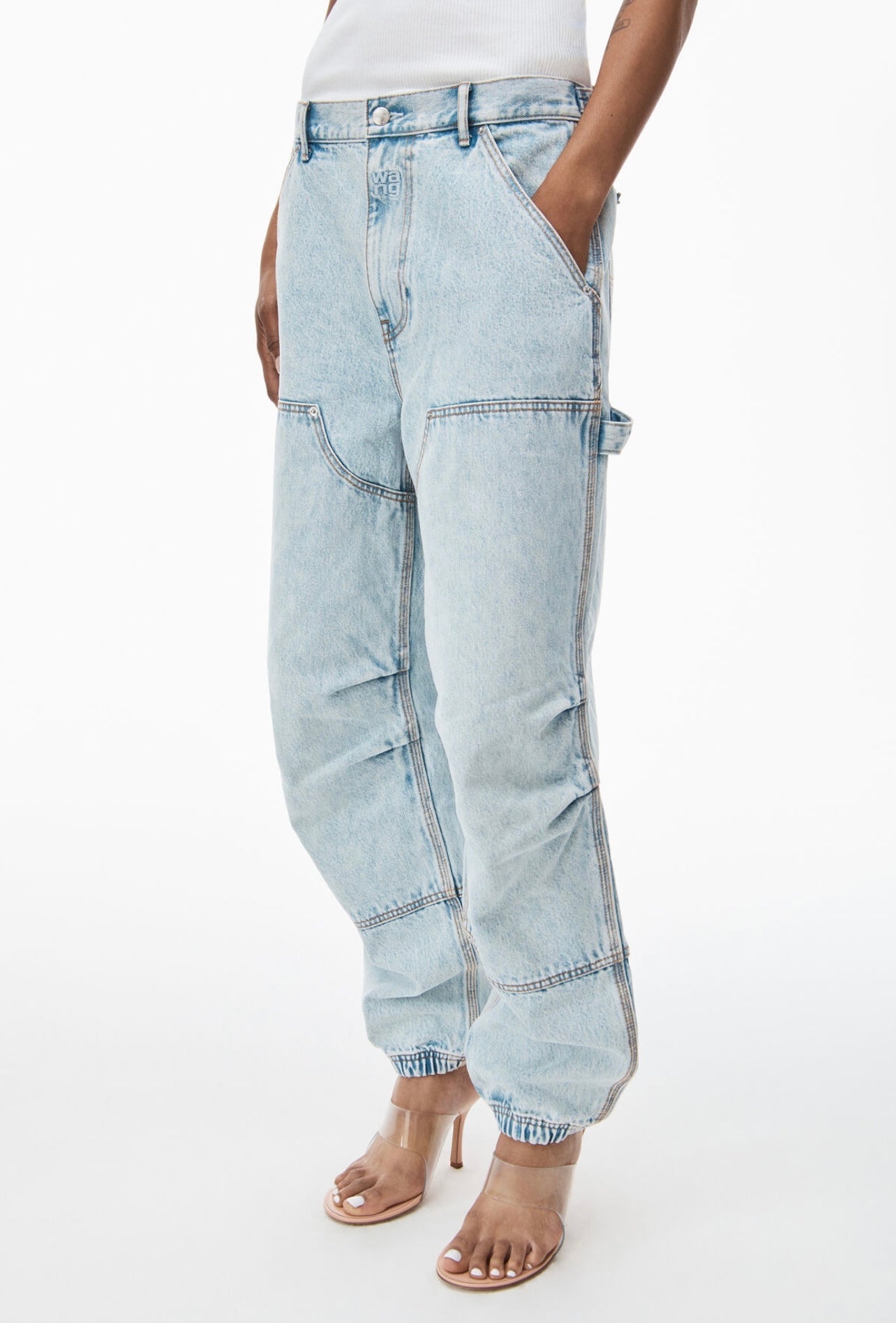 ALEXANDER WANG - double front carpenter pant in denim