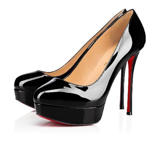 Christian Louboutin - Bianca Black Patent Leather Pumps