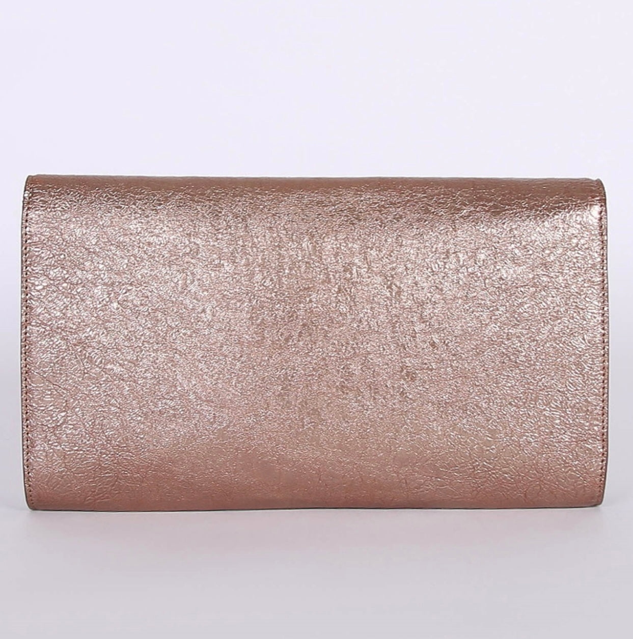 SAINT LAURENT
Belle de Jour Patent Clutch Bronze