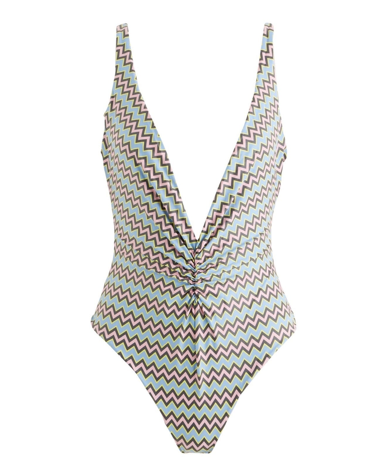 M Missoni - Deep V ZIG ZAG SWIMSUIT