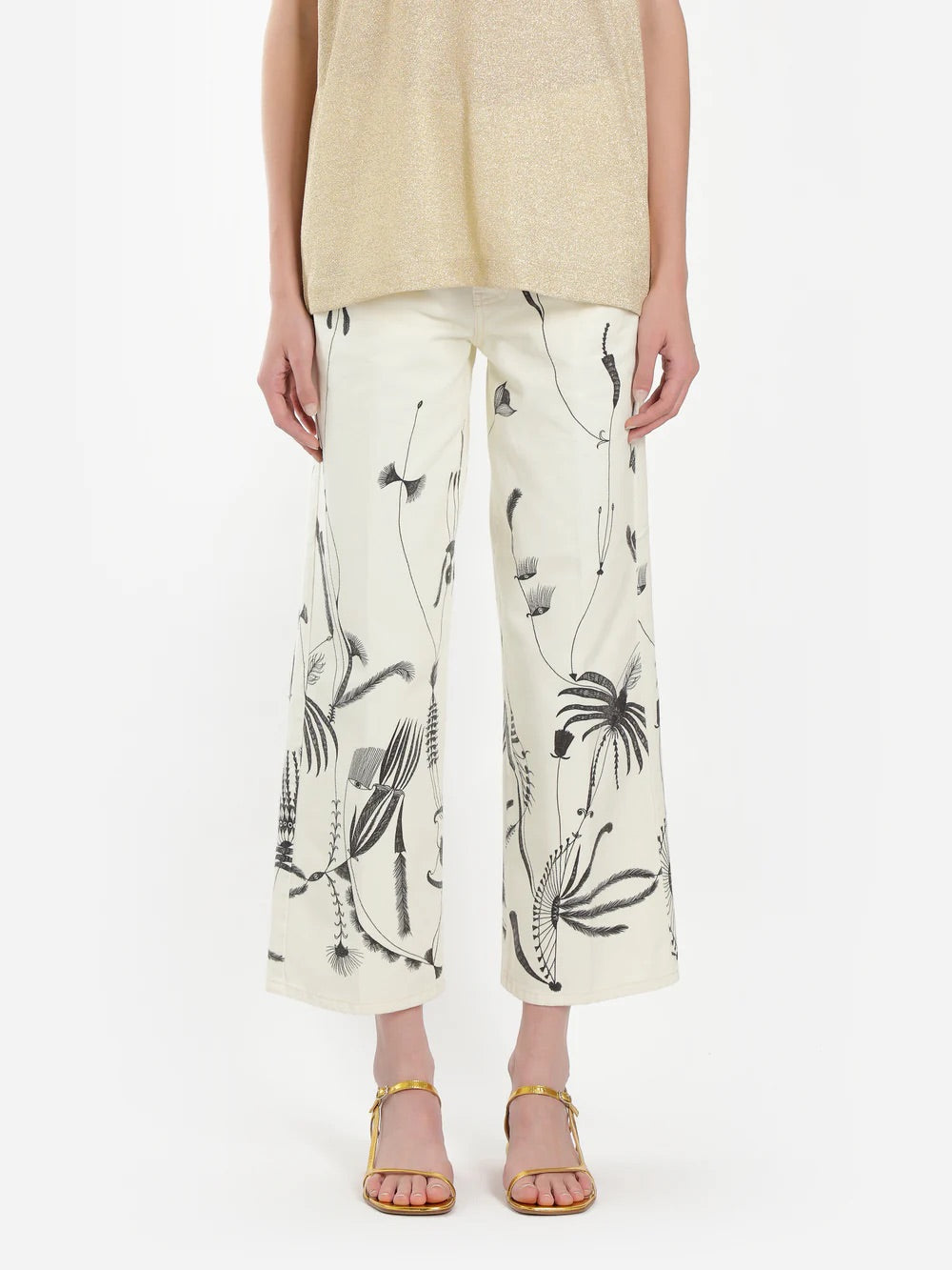 DRIES VAN NOTEN wide leg/flare jeans