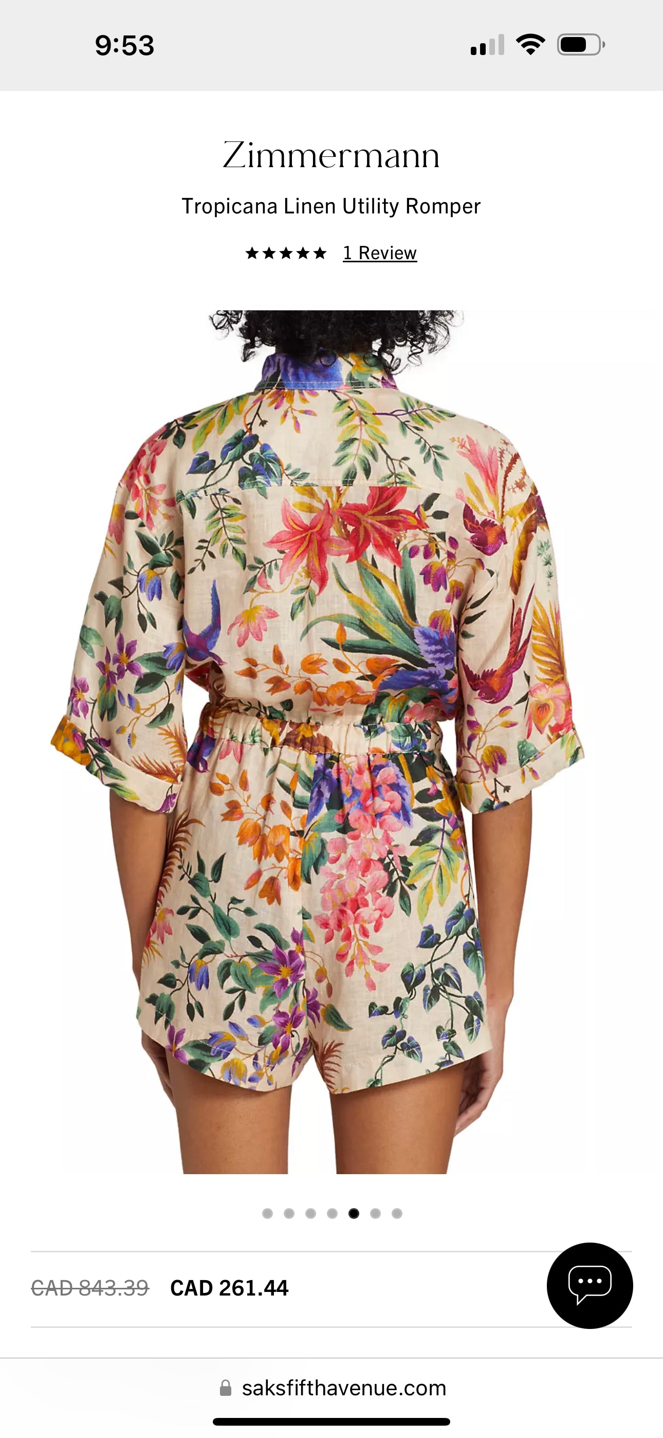 Zimmermann
Tropicana Linen Utility Romper