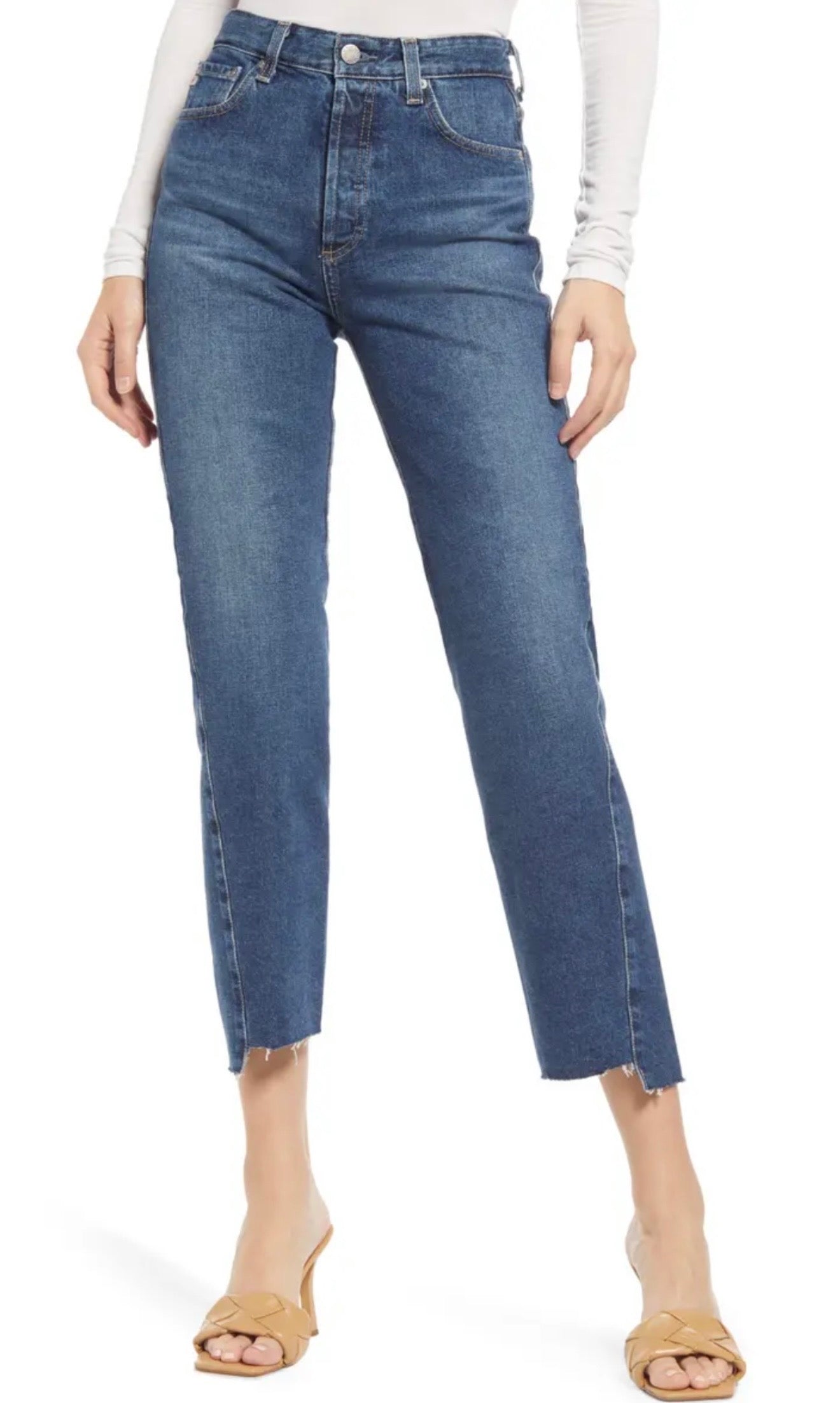 AG Jeans  - Twisted Alexxis high-rise vintage straight crop