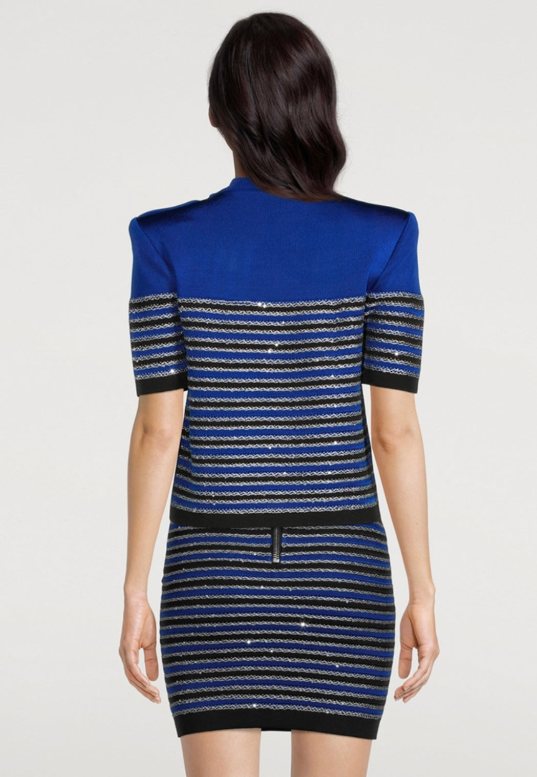 Balmain - Striped Knit Top