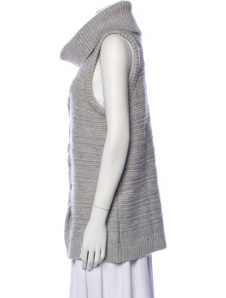 Intermix Long Cable Knit Vest