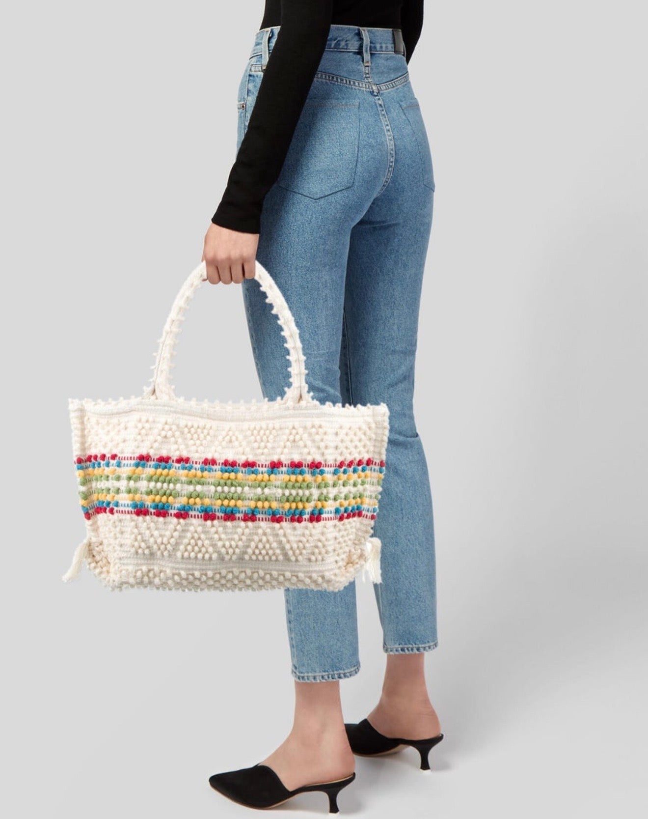 Antonello Tedde - Pom Pom Knit Tote Bag