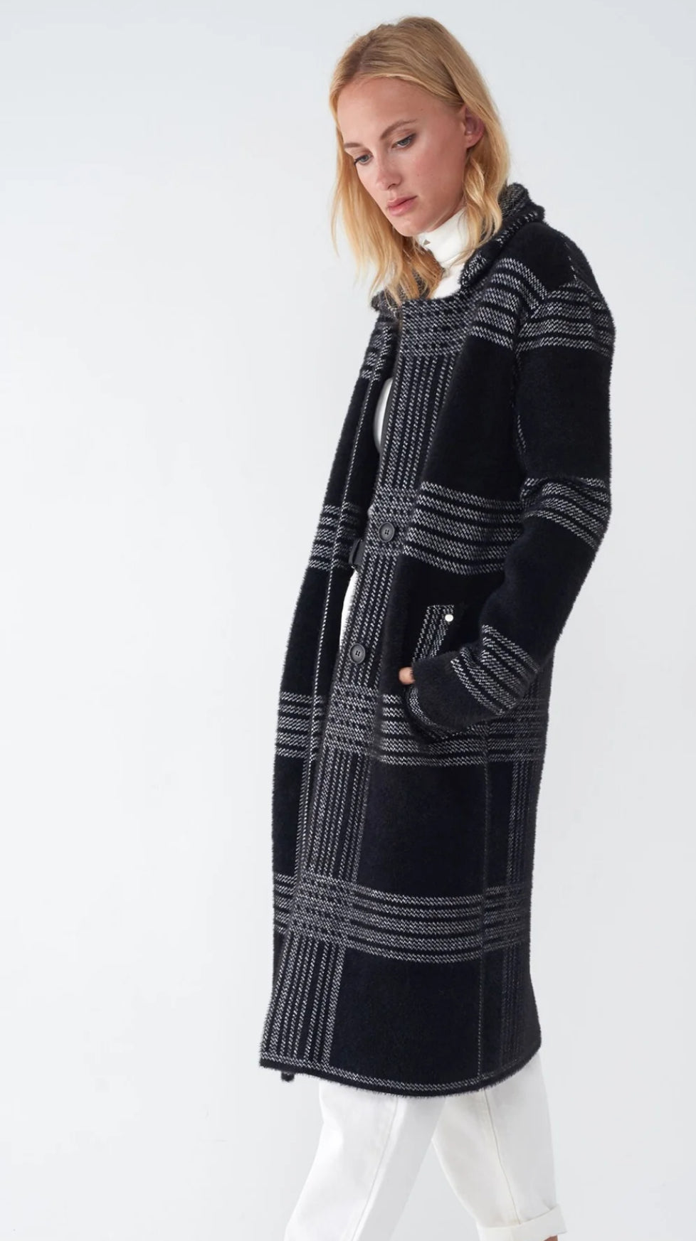 Sodken - Juliana Plaid Knit Duster