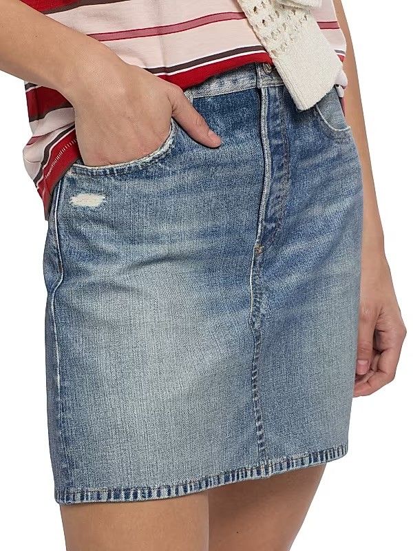 Rag & Bone Miramar Faux Denim Skirt