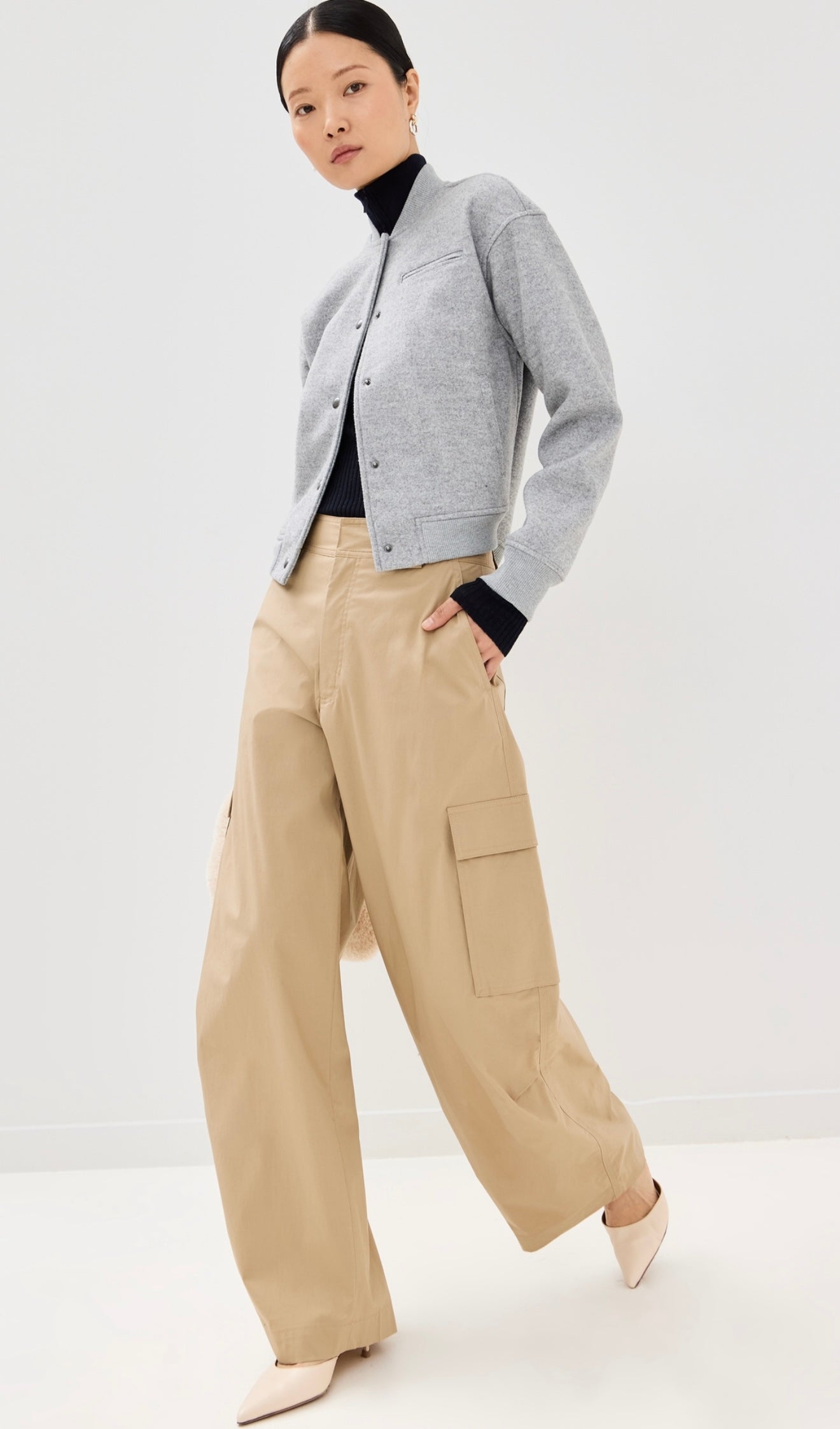 Staud - Sebastian Leather Sling-backs