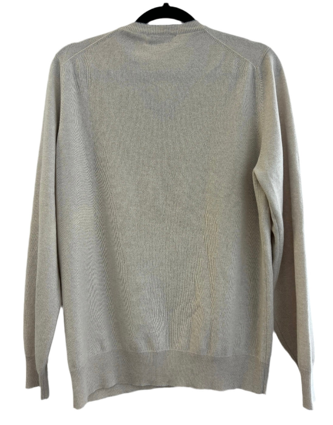 BRUNNELO CUCINELLI cream cashmere cardigan with grey trim