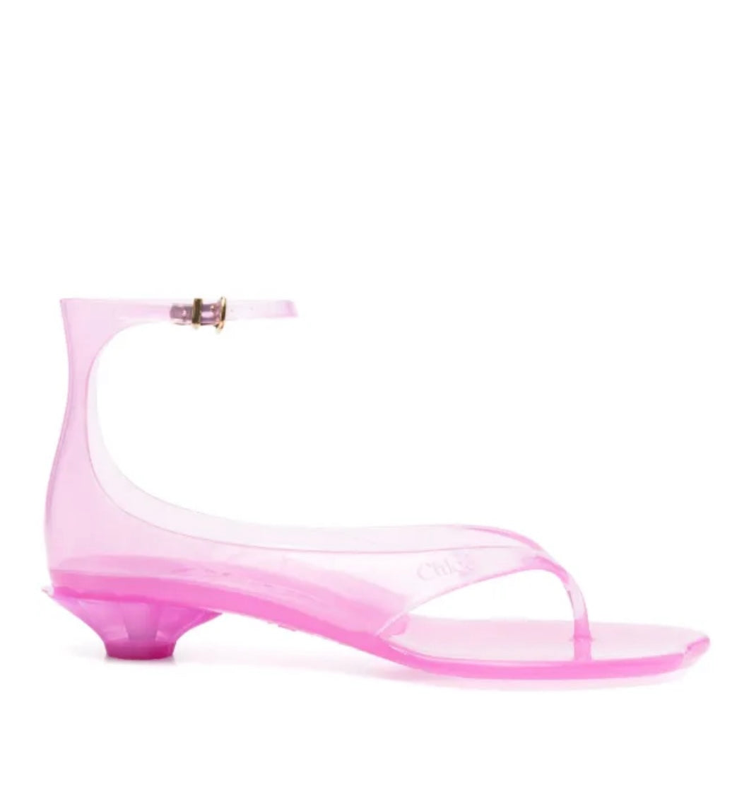 Chloe Pink Jelly Sandals
