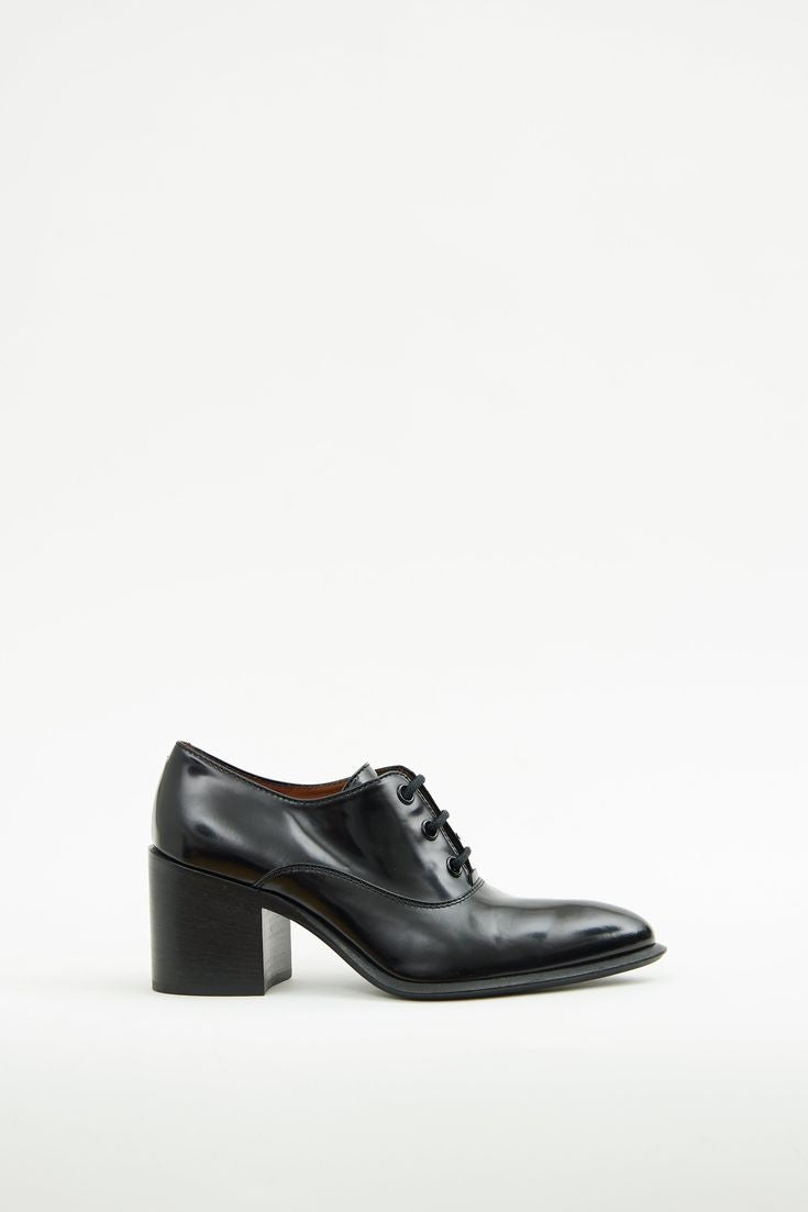 CELINE lace up heel oxford