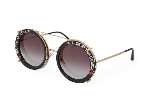 DOLCE & GABBANA circular sunglasses